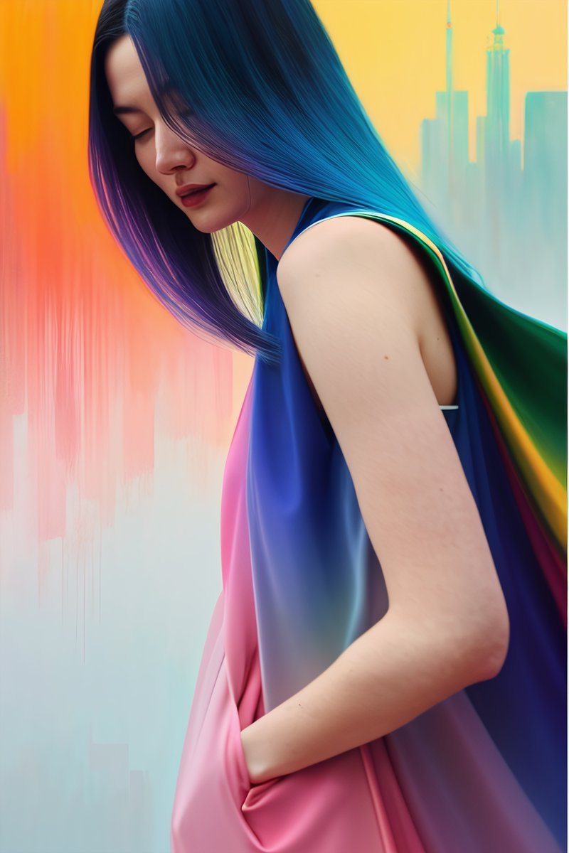 jimmygunawanapp's tweet photo. #stablediffusion #DrawThingsAI #MadeOniPhone Rainbow Wave. https://t.co/OvmZzwlbpm