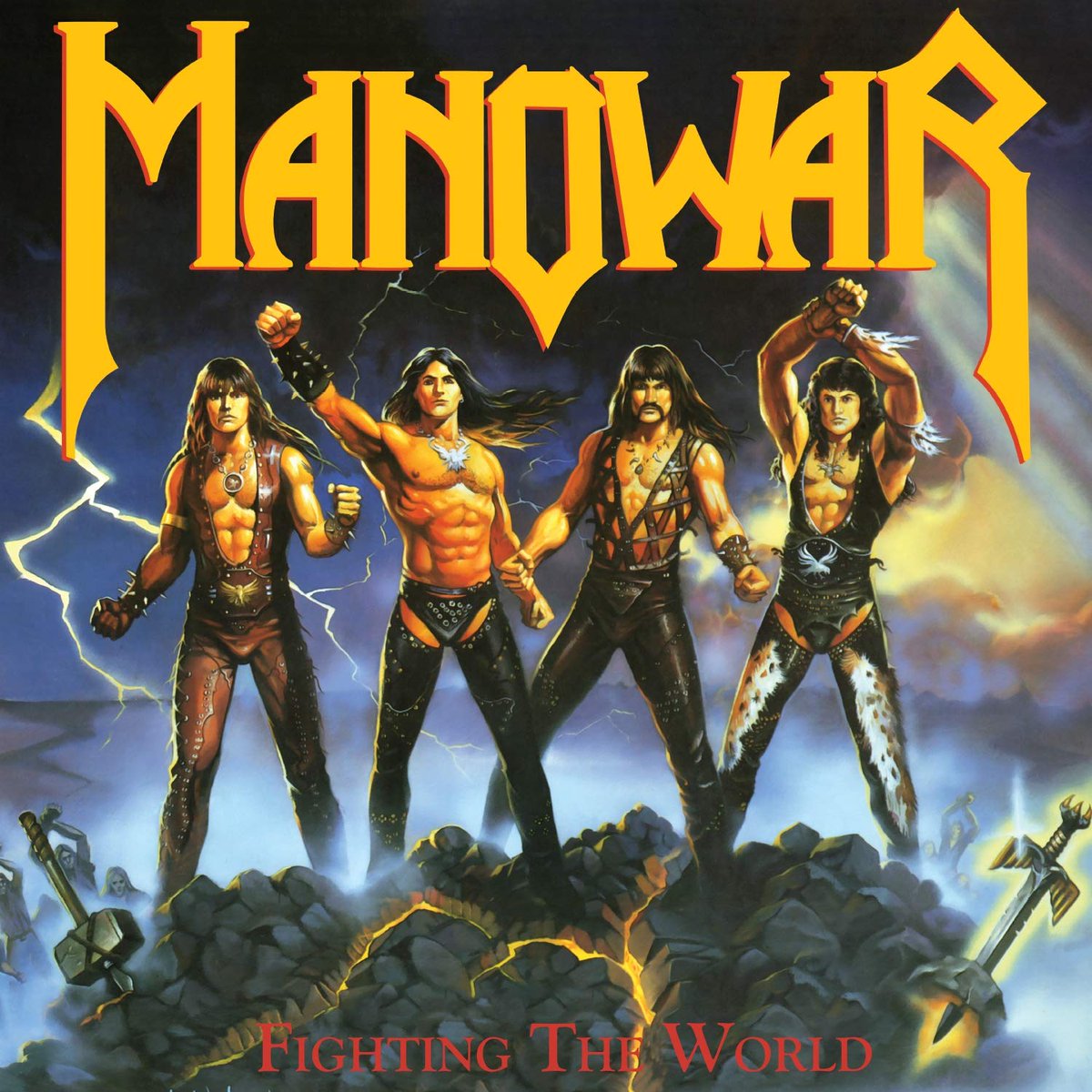 Manowar 'Fighting the World' Released February 17, 1987 Their best? Album Artwork, Kiss? Favorite tracks? Vocals? Today on @themetalvoice Note Fighting the World is the fifth album