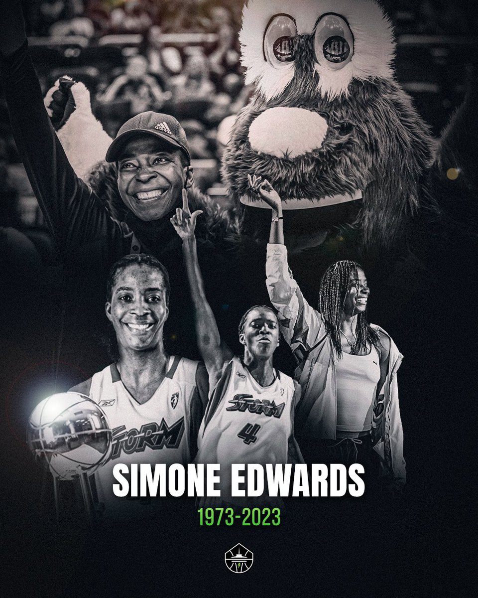 seattlestorm's tweet photo. We are saddened by the passing of our very own Simone Edwards. 

Our Jamaican Hurricane was a warrior on &amp; off the court. With her indefatigable energy &amp; optimism, she brought happiness to so many.

Our thoughts &amp; condolences are with Simone’s family and loved ones at this time. https://t.co/fJPvDe1ydL