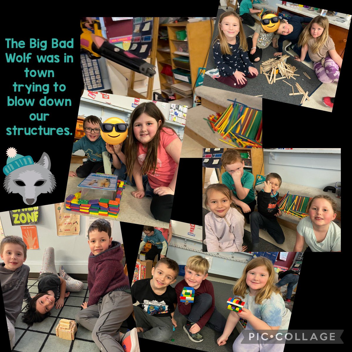The Big Bad Wolf was in town today testing out the strength of our structures made with different materials. <a href="/SeanEaleyEDU/">Sean Ealey</a> #scienceisfun