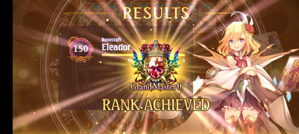 TricksterSV's tweet photo. Had a couple of nice streaks on my way to GM. I'm convinced that Sephie is the best deck for ladder. It is way too consistent and having the Yukishima+Olivia finisher as well is absurd https://t.co/pkP1BVsXZb