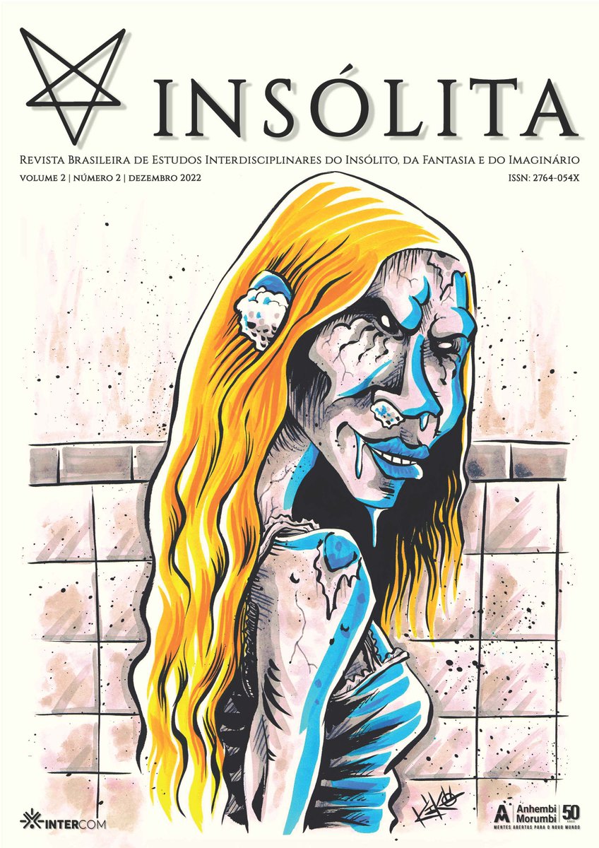 andriolli's tweet photo. Capa e poema dedicado à Loira do Banheiro na Insólita - Revista Brasileira de Estudos Interdisciplinares do Insólito, da Fantasia e do Imaginário. Muito triste que não tinha nenhum artigo sobre ela, só o poema mesmo :( https://t.co/hiQ2fS8iih