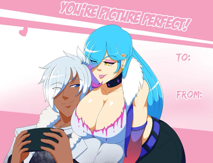 Little late but hey have these V-Day cards with my fighter dorks 