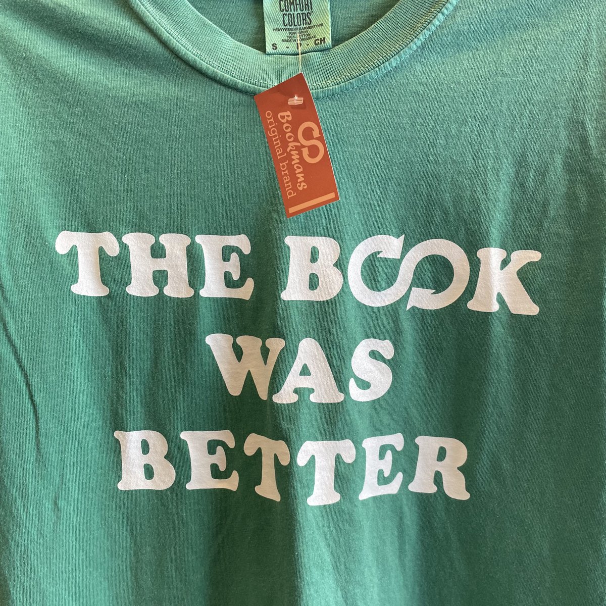 bookmans's tweet photo. #bookwasbetter #tshirt #bookmans #bookstore #merch https://t.co/J9TOplxImB