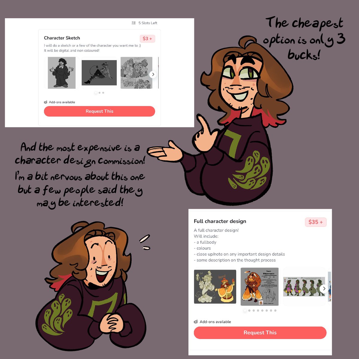 Caelaeon's tweet photo. Hai this is replacing my previous commission info so I realized I should post it here and not just insta ‼️‼️ the link is right here and I’ll put it in my bio :) 
Nothing’s ever expected but always appreciated thanks guys‼️‼️

https://t.co/EpOlT48DJt https://t.co/7Ybv6hURdq