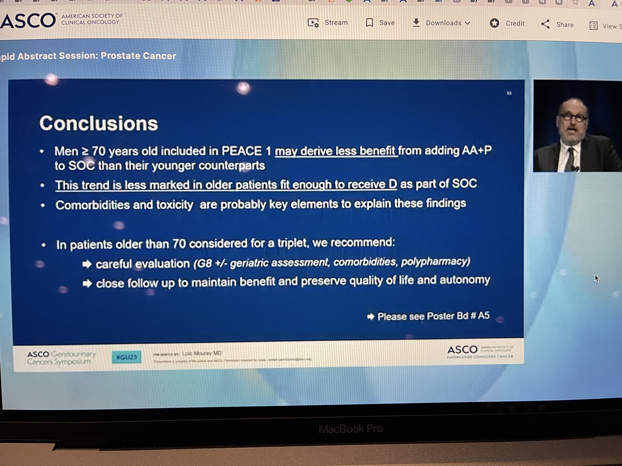 ASCOGU 2023 Efficacy and safety of abiraterone acetate plus