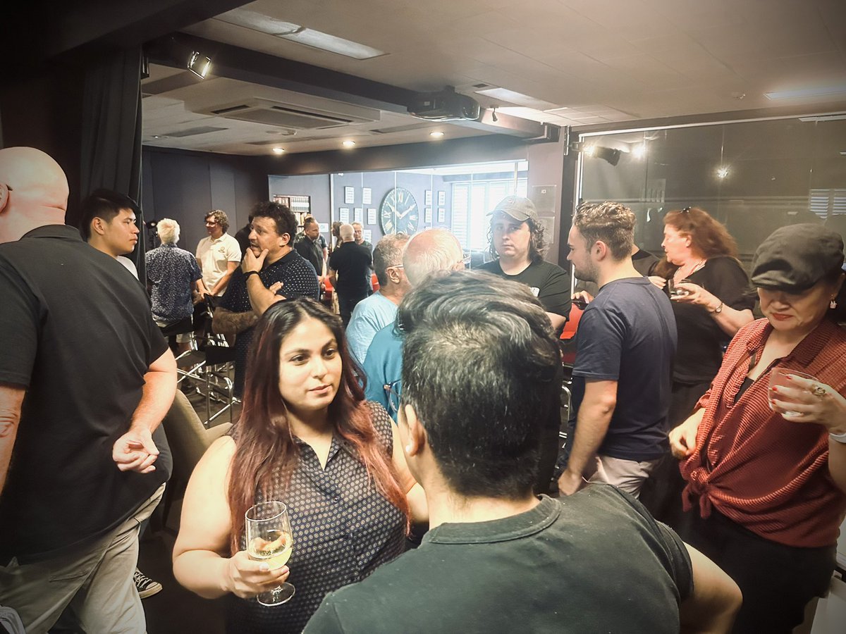 ClaraChongMCF's tweet photo. Thank you to the Australian Cinematographers Society for inviting @BenAllanACS and I to talk about  how we made #darknoisemovie last night.  So wonderful to see a packed house and meet such a diverse mix of those new and experienced in the industry. https://t.co/SPd3AuMBvN