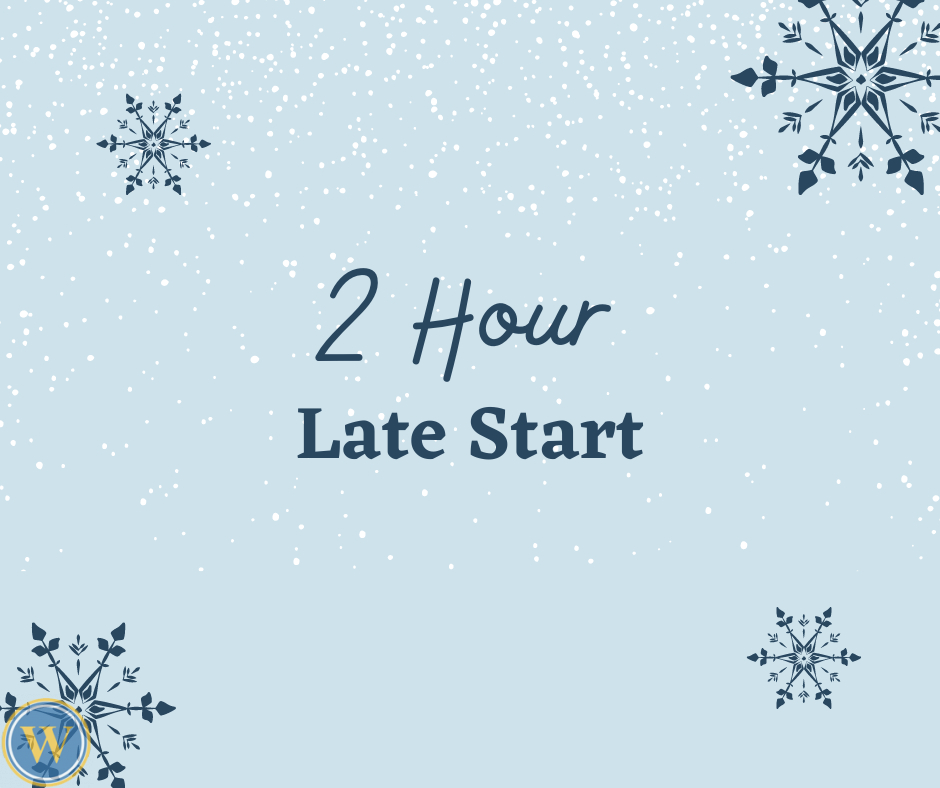 The Wilton Community School District will be on a 2-hour delay Friday, February 17th, 2023. A limited breakfast will be available.  No AM Pre-school.  We will not switch classes with Durant.