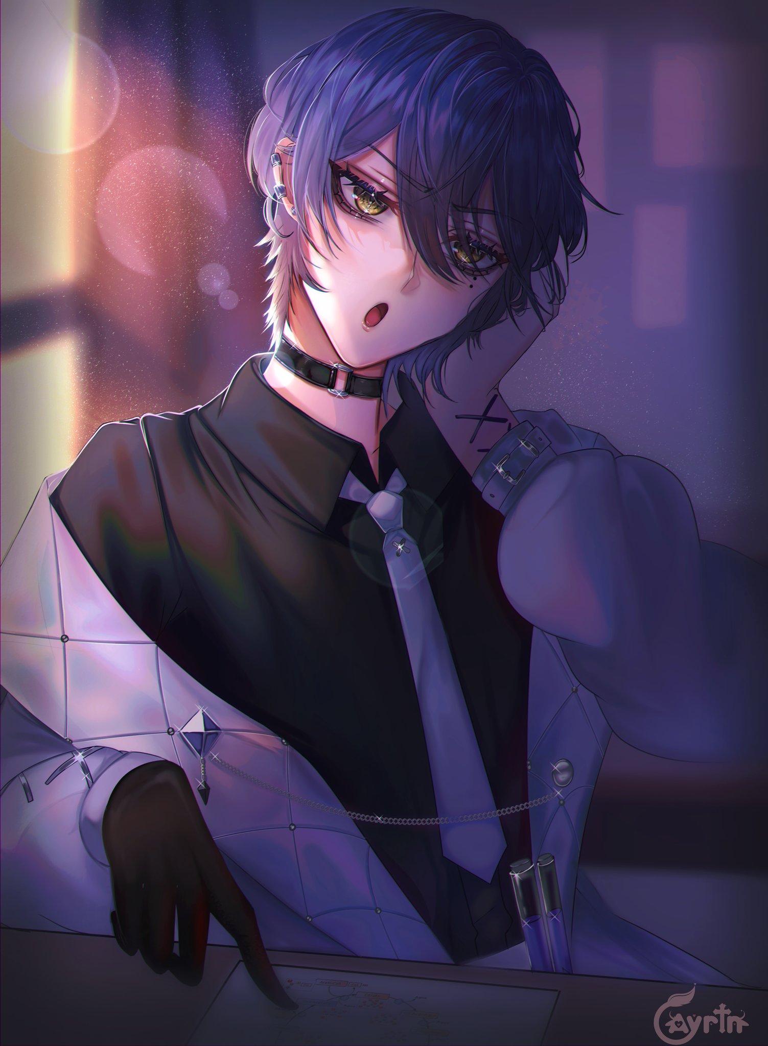 Diabolik Lovers  Anime Fan art, Manga boy, purple, black