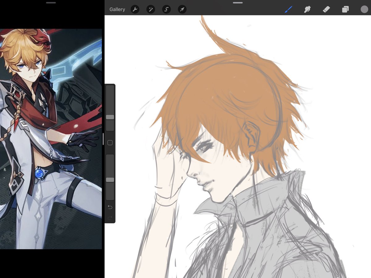 afeaturenotabug's tweet photo. Childe WIP I need to pick back up at some point, I actually do like this one https://t.co/denI2VpHI5