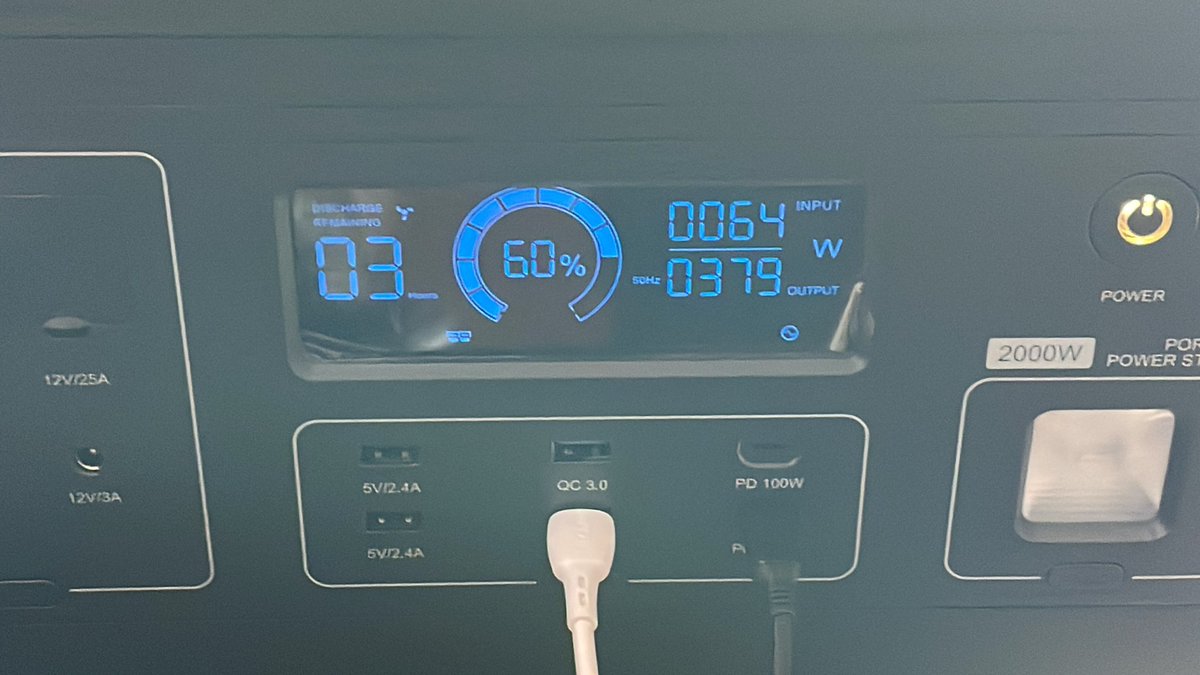 ek_xEV's tweet photo. 洗濯乾燥中
あと1時間ぐらい
余裕の容量
#P2001 #ポータブル電源 https://t.co/O2Q7uUe78X