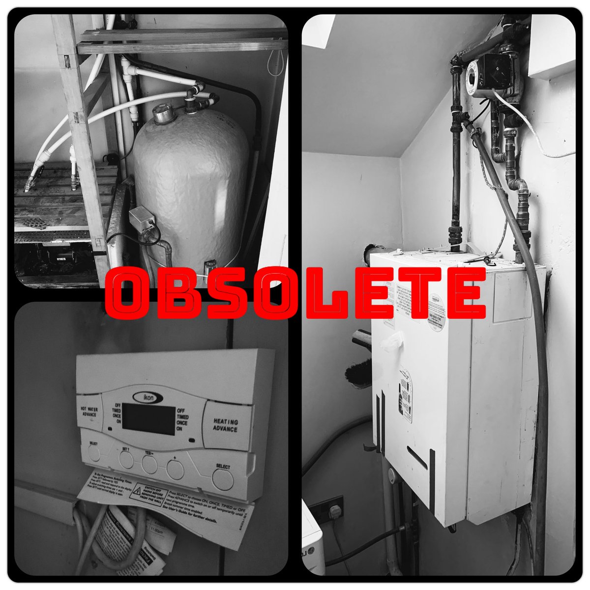 #week7 b4after shots of our latest <a href="/glow_wormclub/">Glow-worm</a> install complete with Mi-Set, RF #weathercomp. Shock Arrestor by <a href="/centramag/">Trappex</a> #gassaferegistered #smartheating #optimisedheating #boiler #worthing #westsussex