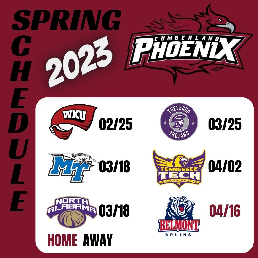 Spring Schedule 💪⚽️