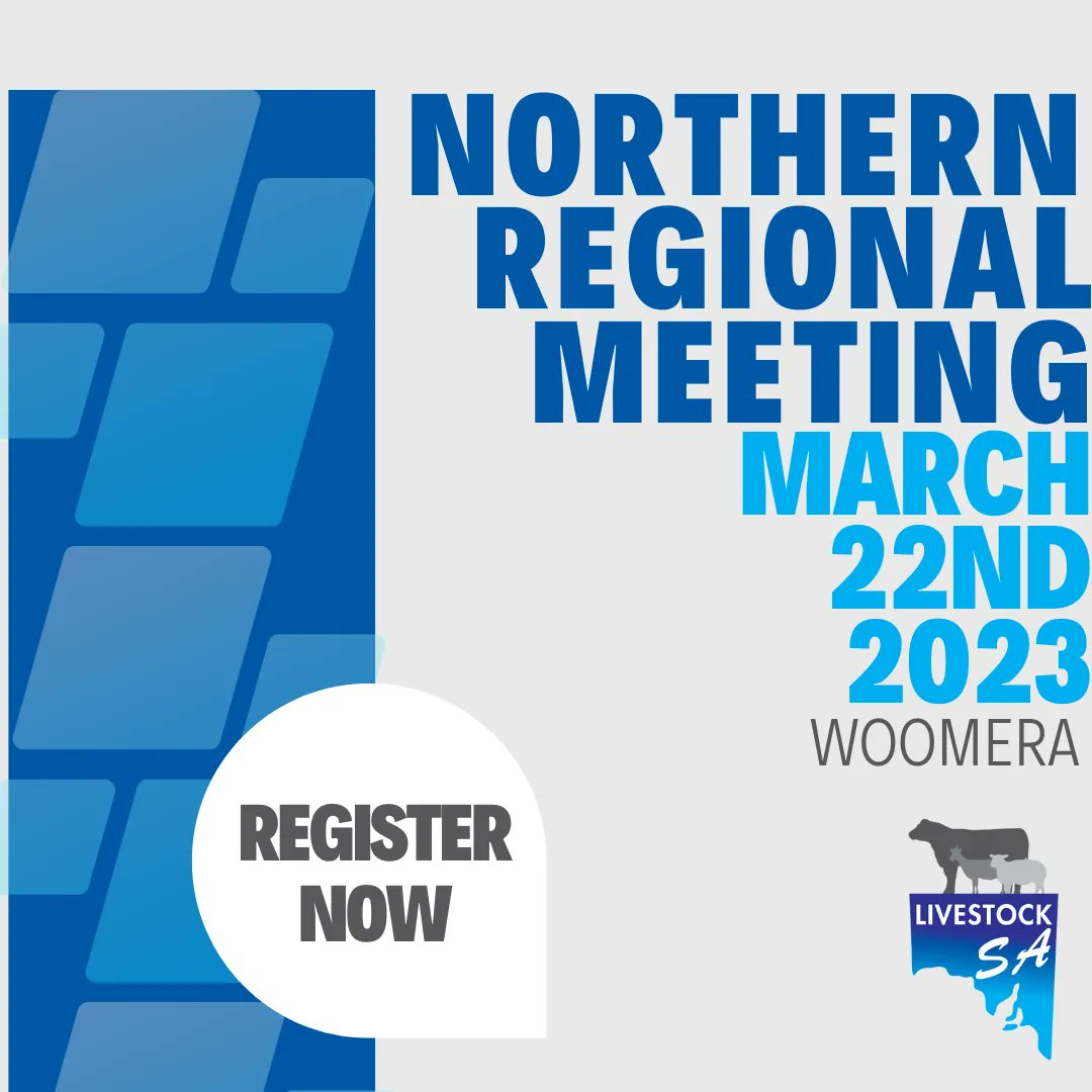 Make sure you register for Livestock SA's upcoming Nothern Regional Meeting: buff.ly/3XKRuGi