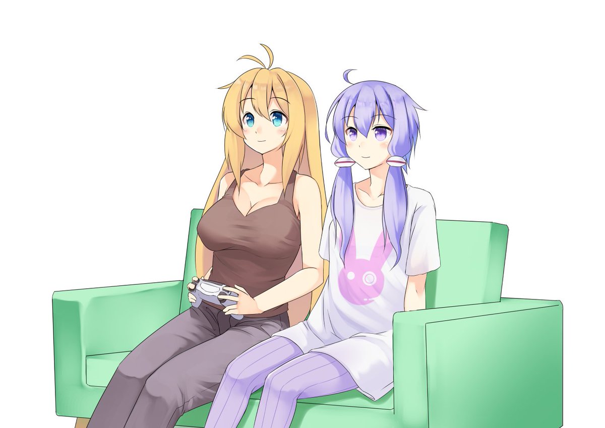 あと昔動画に使ってた立ち絵(座ってるけど)ゆかマキ 