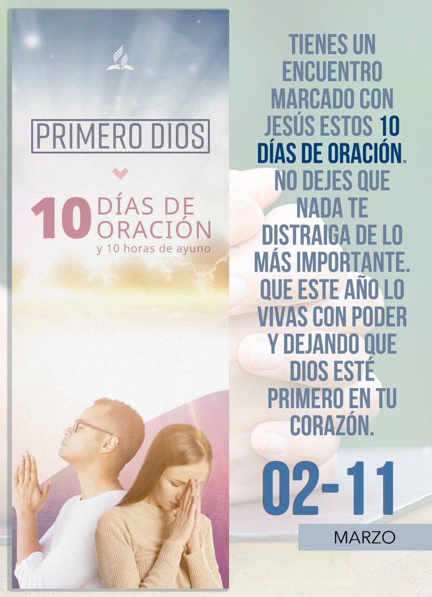 Prepara tu UA, GP, GPs, GTEEN. Que nada falle, que nada interrumpa este encuentro especial con Dios. #10DiasDeOracion <a href="/iasdcentrosur/">Asociación Centro Sur de Chile | Oficial</a>