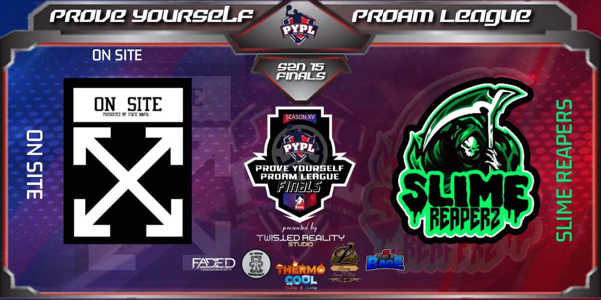 PYPL (@official_pypl) on Twitter photo And then there was 2…
Tomorrow decides it all…
1 Series BO5 for ALL THE MARBLES
@OnSitePS5 V <a href="/SlimeReaperz_/">SLIME REAPERZ 🟢🟢</a>
Friday February 17th 2023
Time: TBD (Check back tomorrow for updated time)
Graphic By: @FadedTempGFX And then there was 2…
Tomorrow decides it all…
1 Series BO5 for ALL THE MARBLES
@OnSitePS5 V <a href="/SlimeReaperz_/">SLIME REAPERZ 🟢🟢</a>
Friday February 17th 2023
Time: TBD (Check back tomorrow for updated time)
Graphic By: @FadedTempGFX