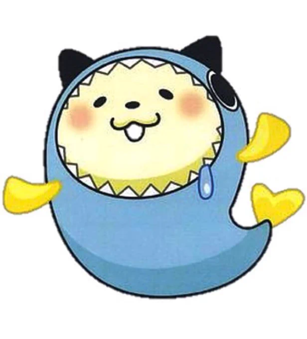 Gyoranyan (the mascot of Gyoran-zaka Shopping Street, Tokyo) is a different type of catfish-a cat who tried to eat a fish but got eaten by the fish instead. 