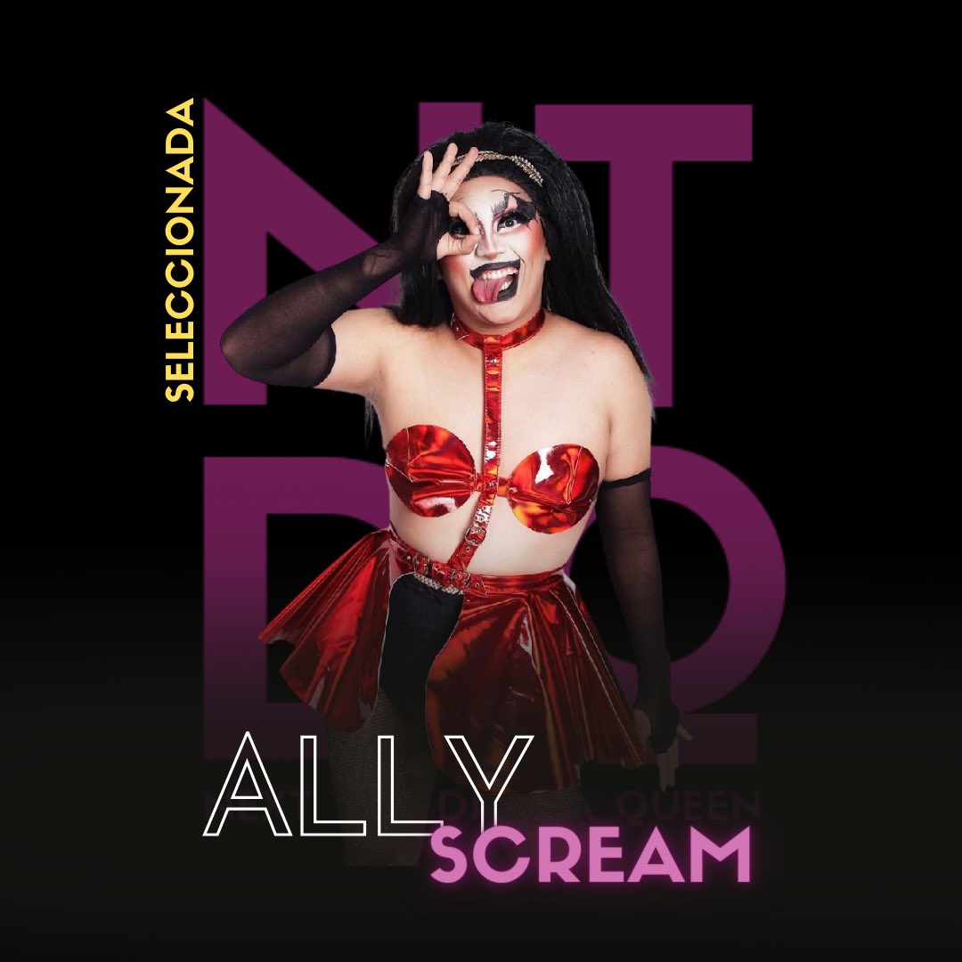 NextTopDragaQ's tweet photo. Después de hacer una mancuerna con @DragsNoti a través de su cuenta en Instagram por medio de votos @ally_scream1 se volvió la favorita del público para darle este pase a la 3 temporada 
#NDTQ3T #SantaTriniDrag https://t.co/OhTfOOLVAv