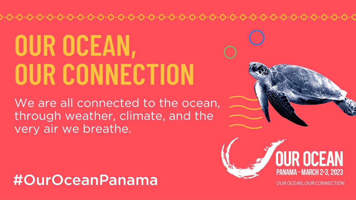 OurOceanOOC's tweet photo. Our connection to #OurOcean is a commitment to building on what the #OurOcean community helps achieve: tangible results for a healthy ocean. 🌊

What’s your #OurOceanOurConnection? Tell us in the comments 👇 or retweet using #OurOceanPanama #OurOceanOurConnection https://t.co/7fHF8bW6MV