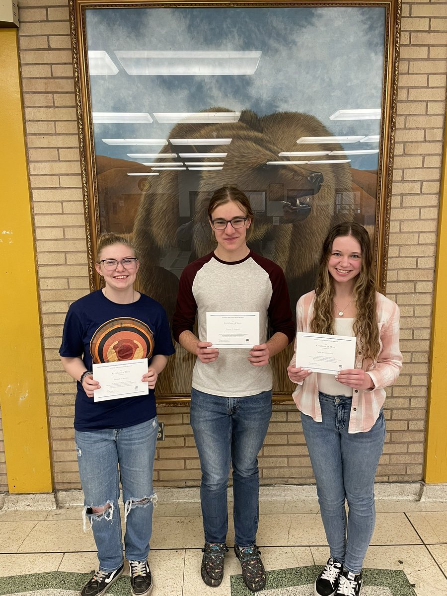 Congratulations to the Capital High National Merit Finalists!  Elisabeth Shockley, Connor Bushnell, and Selah Frederickson- great work! <a href="/BruinCounseling/">CHS Counseling</a> @SchoolsHelena #gobru