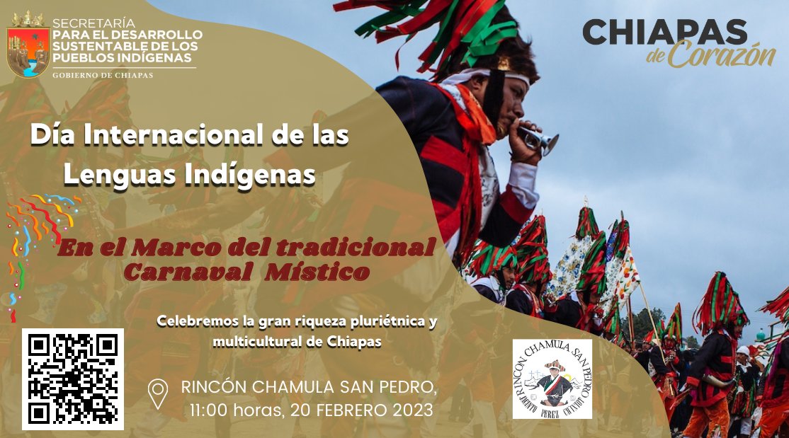 SedespiC's tweet photo. Celebremos el orgullo de ser indígenas en un estado incluyente y respetuoso de la riqueza pluriétnica y multicultural.

#VivanLosPueblosIndígenas
#VivanLasLenguasIndígenas  
#VivanNuestrasRaíces
#VivaChiapas https://t.co/mDsL8rLAfj