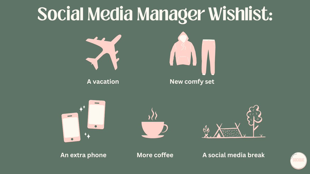 _socique_'s tweet photo. Which one are you in need of today?📱✈️🌄☕️
#socialmediamanagement #socialmediamanager #socialmediamarketing https://t.co/VjozT8TWgE
