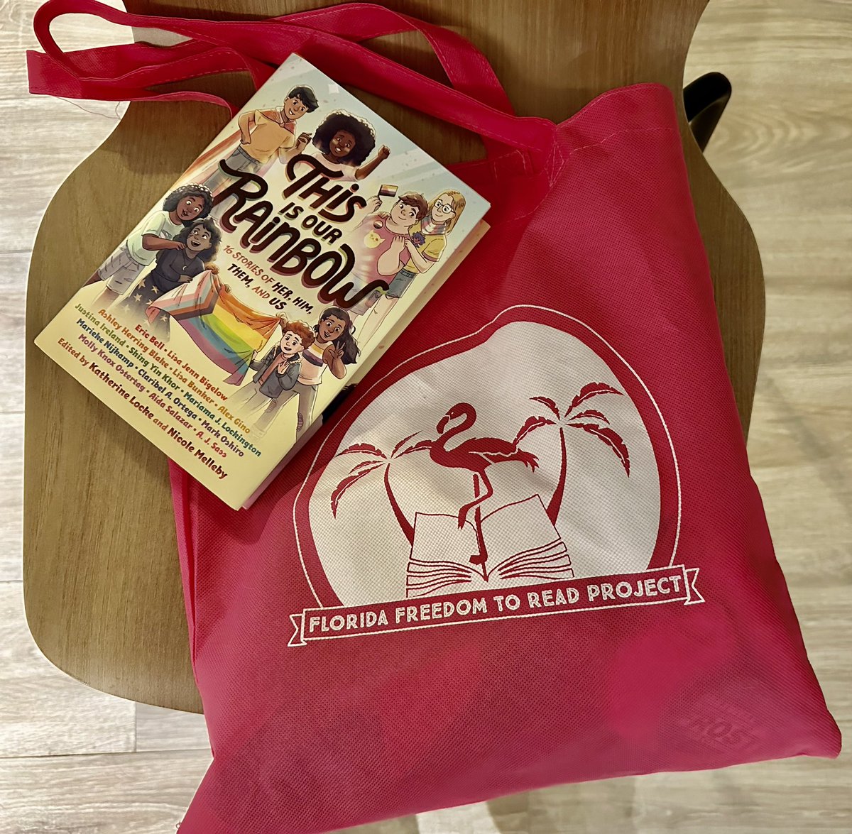 FLFreedomRead's tweet photo. Thank you @randomhousekids for your generous donation of “This Is Our Rainbow” 🌈 And thank you to @ZebraCoalition and @HRC for our first collaboration on #NationalDayOfReading! 🏳️‍🌈🏳️‍⚧️ https://t.co/19DIwbQ84J