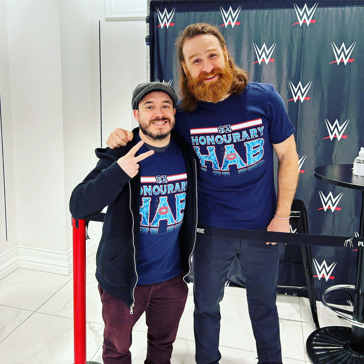 DanzLL's tweet image. What an honour!! Awesome guy!! @SamiZayn @WWE