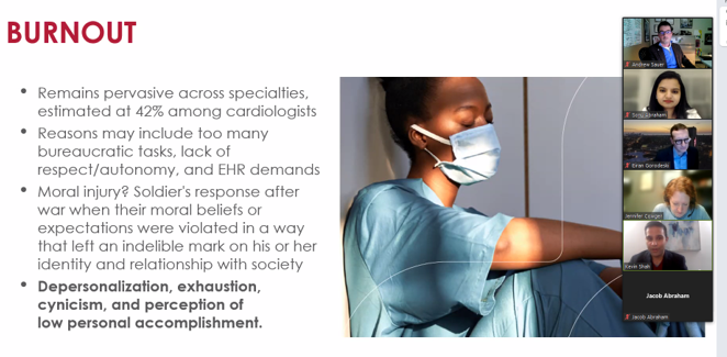Andrew J Sauer MD (@andrewjsauer) on Twitter photo Sobering reminder by <a href="/KevinShahMD/">Kevin S Shah, MD</a> that burnout and #MoralInjury are real and may be more pronounced when taking care of the sickest of the sick patients with heart failure and shock. Sobering reminder by <a href="/KevinShahMD/">Kevin S Shah, MD</a> that burnout and #MoralInjury are real and may be more pronounced when taking care of the sickest of the sick patients with heart failure and shock.