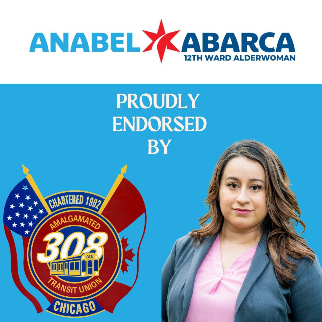 Endorsement Alert! 
Excited to announce that ATU Local 308 has endorsed my campaign. 

Once an Orange line girl, always an Orange line girl. #atulocal308