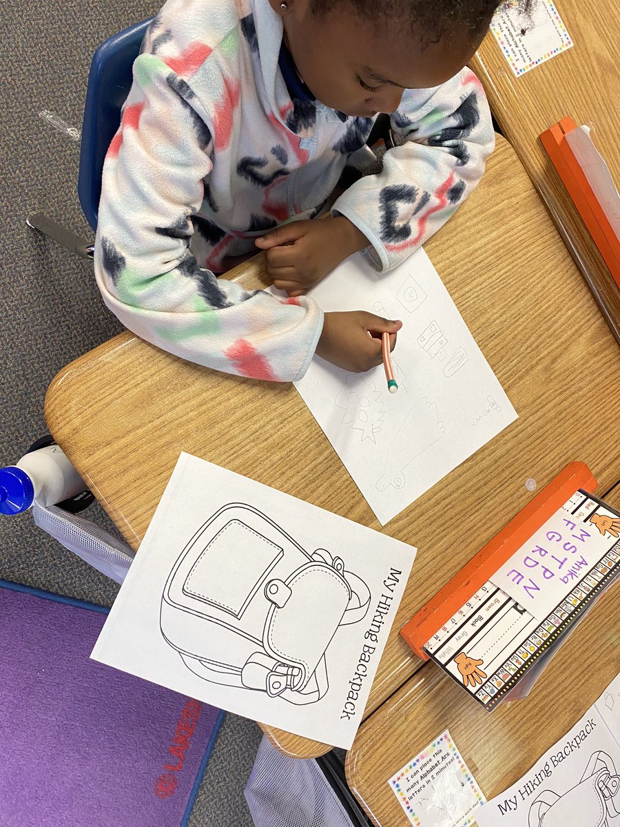 mrs_santore's tweet image. What would you bring in your backpack if you went on a hike? 🎒 #SpaghtIsGreat #KinderCrew