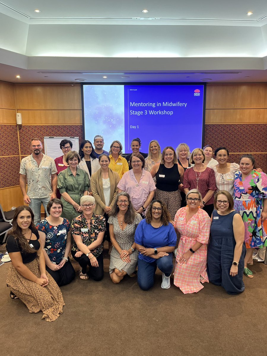 CindyPar07's tweet photo. Phase 3 Mentoring in Midwifery team recruited and in full swing. So exciting to have every Local Health District involved in the fabulous program to grow and sustain our midwives. @NSWChiefNMO @NSWHealth https://t.co/6zkpWfVnfI