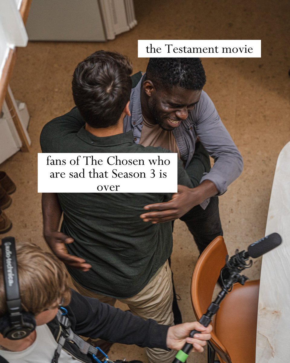 SeriesTestament's tweet photo. Still need your Chosen fix? Have you thought of watching Testament: The Parables Retold? 👀

#OurNetsWillBeHisStory #TestamentSeries #thebookofacts #AngelStudios https://t.co/fgtOjFMBCe