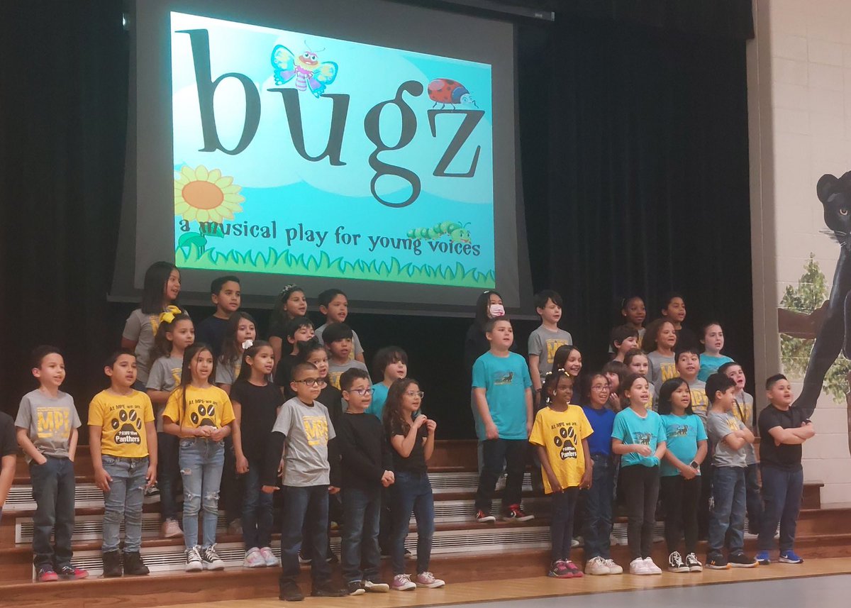 Jsanchez_music's tweet photo. What a turnout! Standing room only for the 2nd grade musical “Bugz”. Great job, 2nd grade! #mpepanthers @MPElemSchool https://t.co/LaIs7os4p2