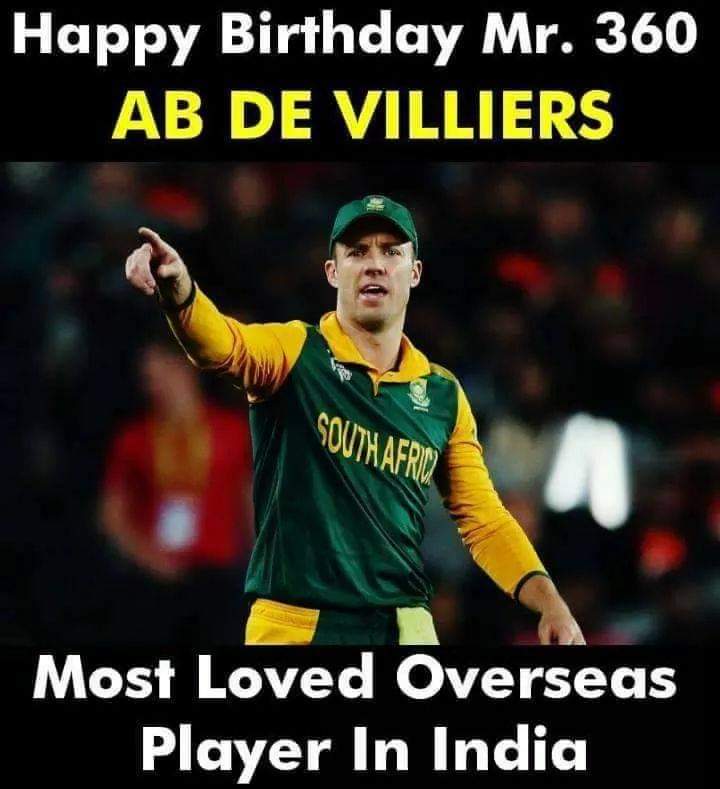 #HappyBirthDayAbDeVilliers, 👽