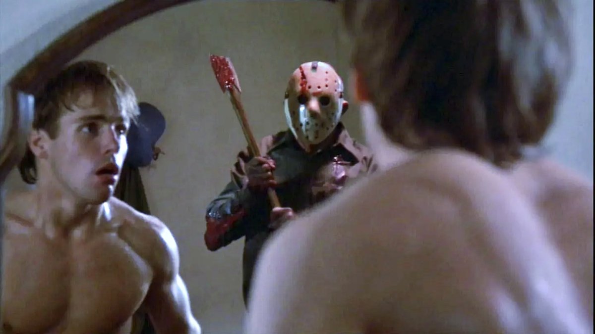 EugWSerra's tweet photo. On March 22, 1985, Friday The 13th, Part V: A New Beginning was released! #JohnShepherd #MelanieKinnaman #ShavarRoss #TomMorga #DickWieand #JulietteCummins #TiffanyHelm #DebiSueVoorhees #RichardLineback #MiguelANúñezJr #MarkVenturini #DominickBrascia #JohnRobertDixon https://t.co/wjNIa55GzD