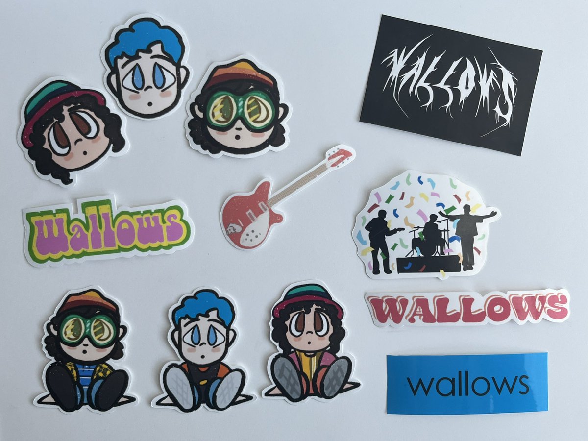 Josh on Twitter "Hi I’m selling Wallows stickers! Prices in Thread ⬇️