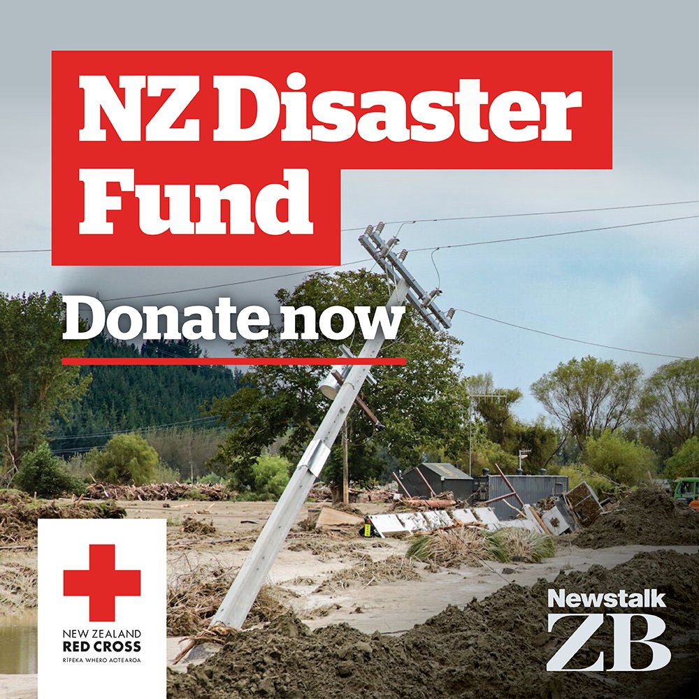 Newstalk ZB, <a href="/nzherald/">nzherald</a> and NZME are teaming up with the <a href="/NZRedCross/">Rīpeka Whero Aotearoa | New Zealand Red Cross</a> to support those affected by Cyclone Gabrielle and helping New Zealand prepare for, respond to and recover from future disasters.
Find out more and donate here: bit.ly/3lGY1UV