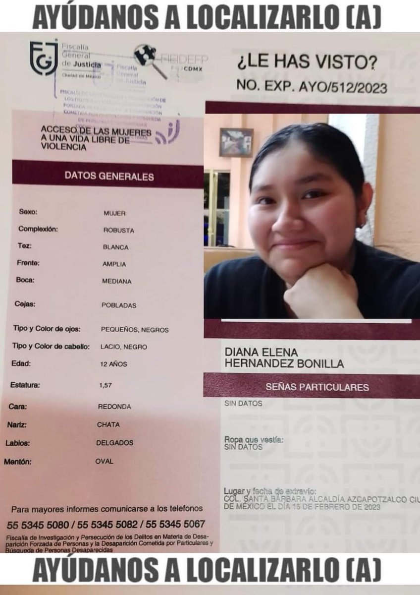 Hans2412's tweet photo. Ruego su ayuda para dar RT y poder localizar a esta pequeña de 12 años 🙏🏽

#Ayuda https://t.co/3BBNRGdMWz