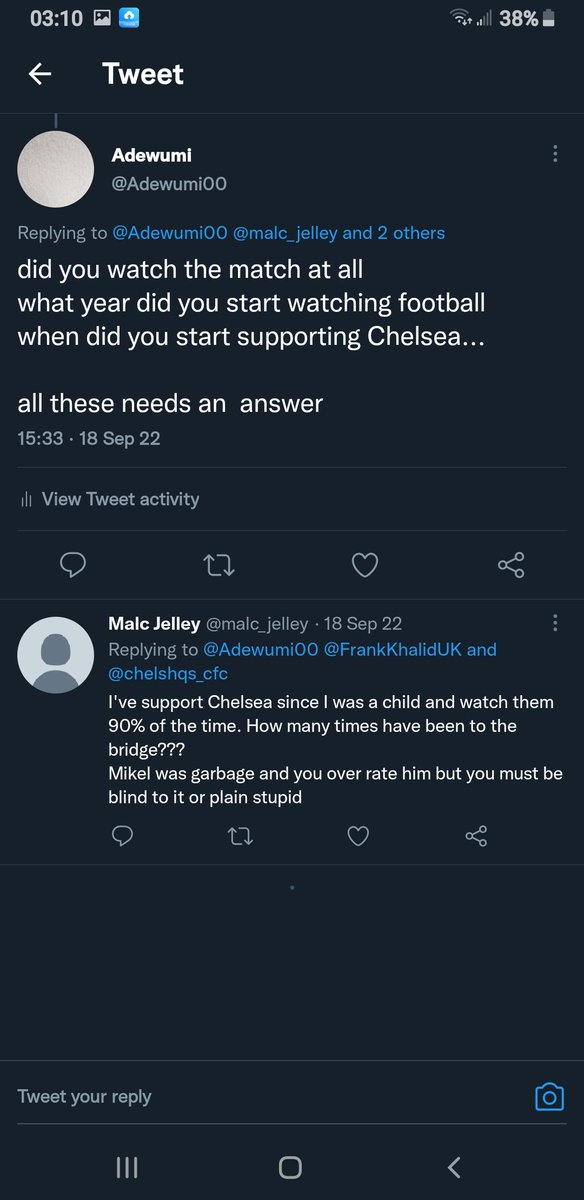 Adewumi00's tweet photo. @OneJoblessBoy this was my comment to a @FrankKhalidUK tweet and a fan replied me with this....I will continue to say it... without @mikel_john_obi  we can't win the champions league...he was the man of the match that day......@OneJoblessBoy @mikel_john_obi https://t.co/BstHE8geEy