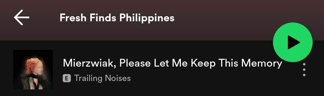 Mierzwiak, Please Let Me Keep This Memory made it to Fresh Finds Philippines! Thank you, Spotify!

Stream now: orcd.co/mrzwk