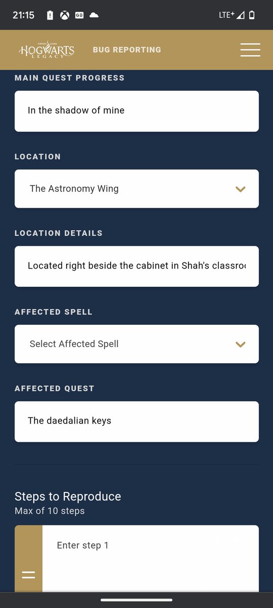 dewgie16's tweet photo. @WBGamesSupport hello, I am getting a spinning wheel on your report a bug website so I have come here to submit. Attached are screenshots. Thanks https://t.co/wehU1W7r1z
