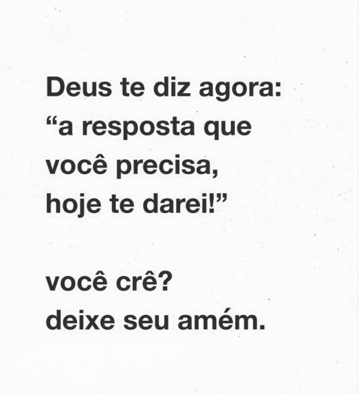 deixe seu AMÉM