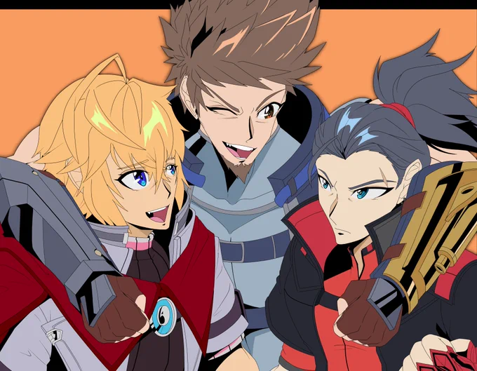 Shulk, Rex and Vandham for the DLC hype~#Xenoblade3 #ゼノブレイド3 #XenobladeChronicles3 