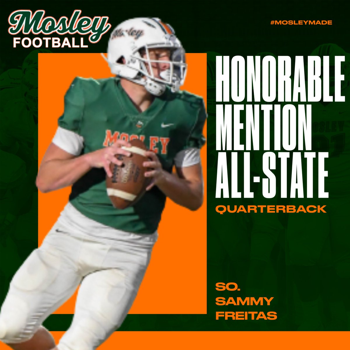MosleyDolphinFB's tweet photo. Congratulations to our two All-State selections @RandyPittman04 and @sammyfreitas06 
#MosleyMade https://t.co/GpiU3Z0Kd7