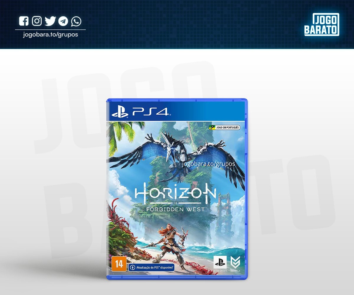 OFERTA DO DIA  Horizon Forbidden West para PS4 por R$ 129,90 na