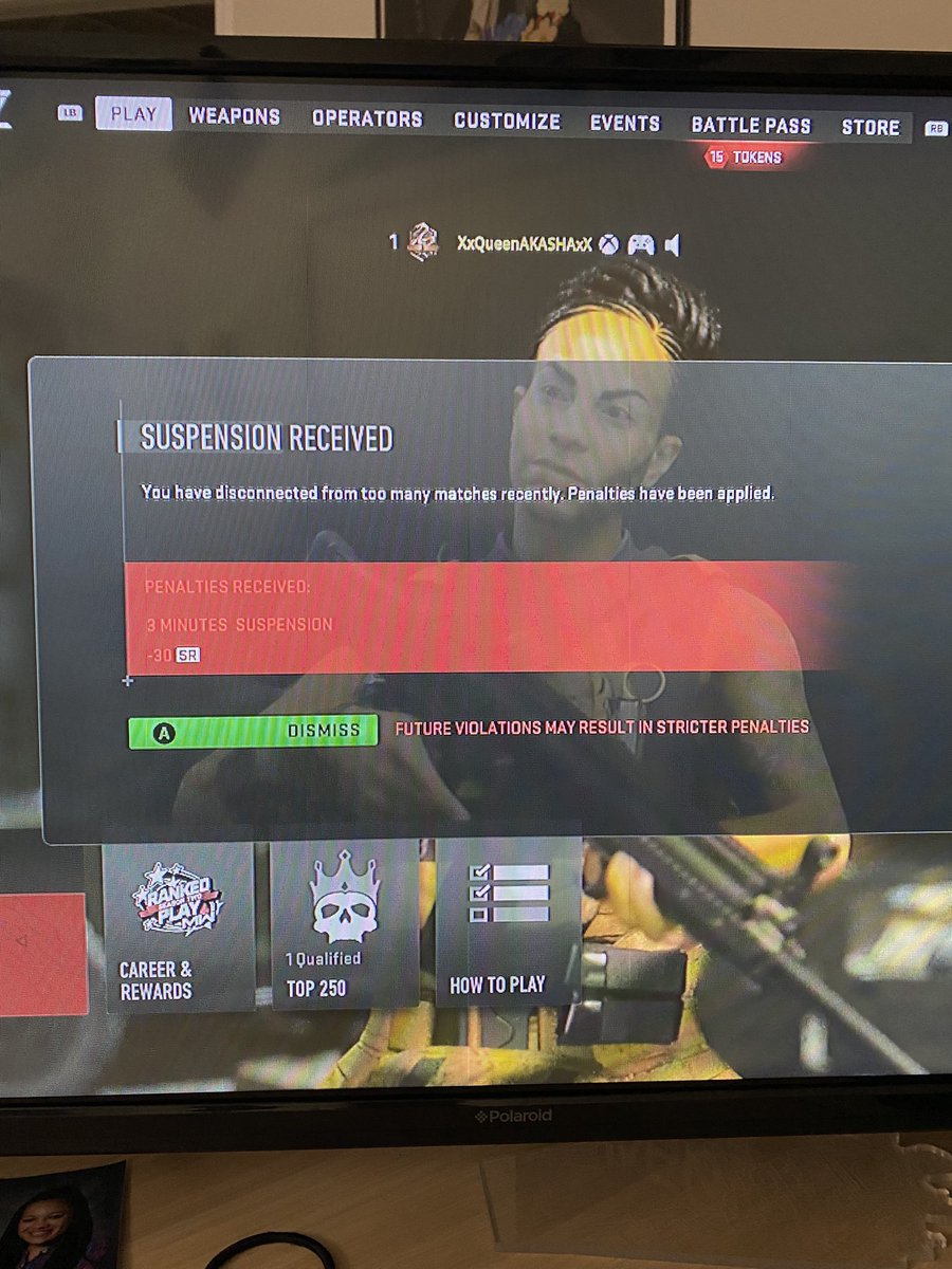 GGQueenAKASHA's tweet photo. @CallofDuty I’m getting booted from games and penalized! Fix it asap! https://t.co/U4LVcgrlu4