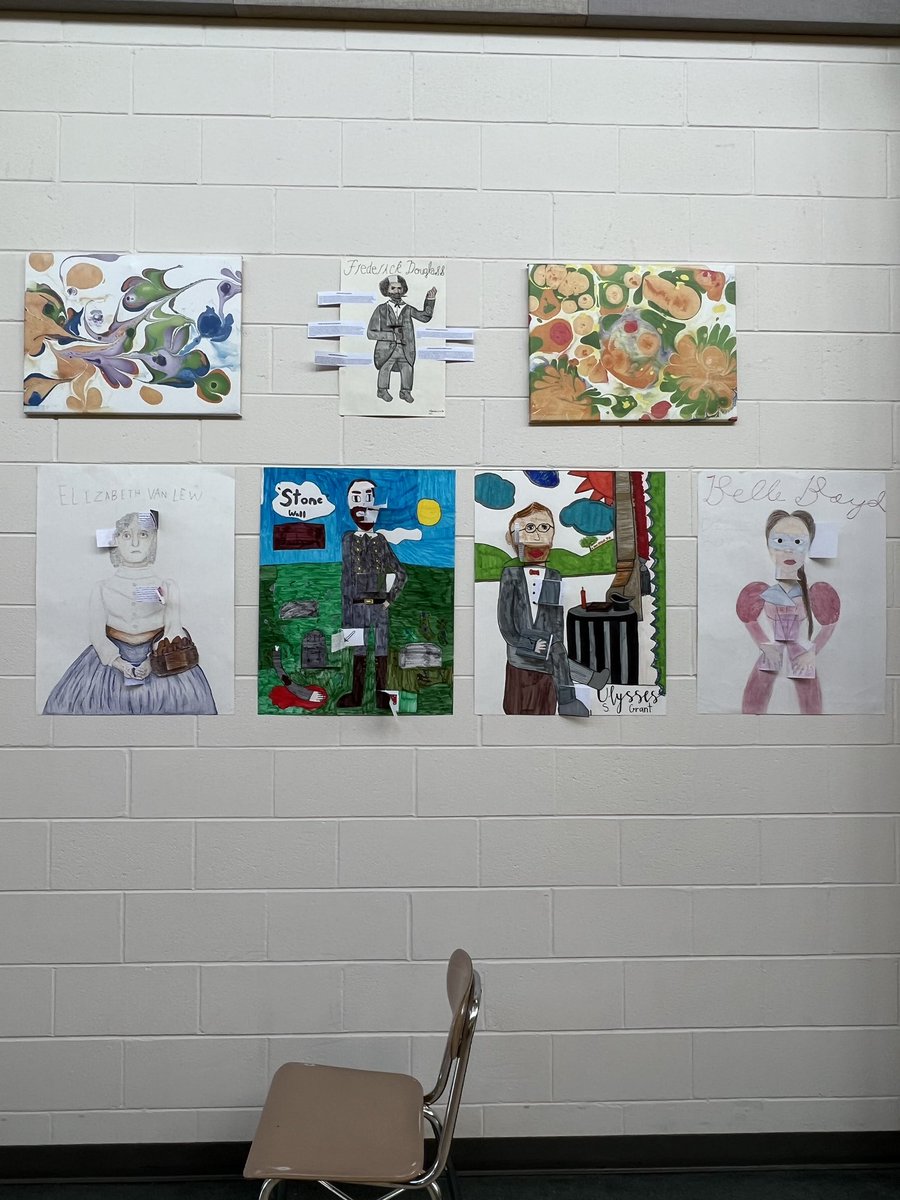 MrsLDavis's tweet photo. This week our 8th Graders at @MBPollard created “X-Ray Profiles” for people involved in the American Civil War and I was SO impressed with the final products! I’m so thankful to have an amazing PLC partner like @ilengelb to do innovative projects with. https://t.co/BzDYcpEn8P