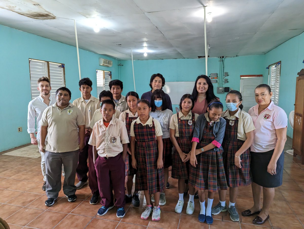 These standard 6 (8th grade) students at Victorious Nazarene in Belize live in a rural area where most do not have a computer at home but have been learning 90 minutes of CS a week as part of the Code Caribbean pilot program. <a href="/codeorg/">Code.org</a>